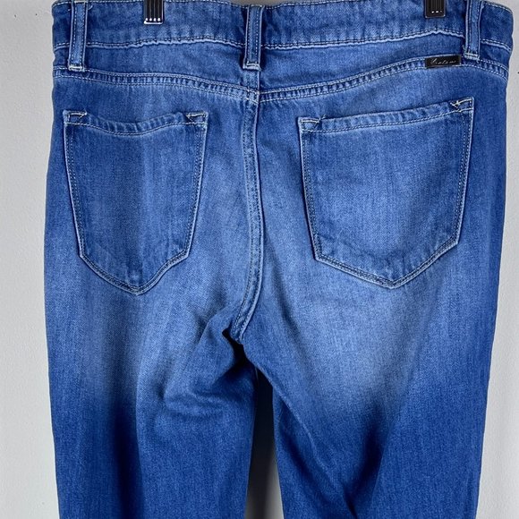 2/$14 KanCan Distressed Boyfriend Fit Mid Rise Jeans 28 - Picture 8 of 10